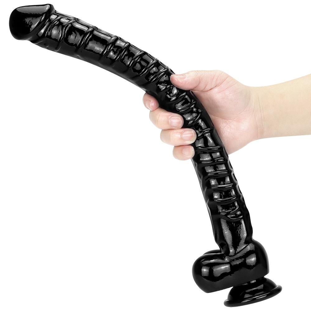 Реалистичный удлиненный силиконовый фаллоимитатор 40 см, вагинальный G-пятно на присоске, анальная пробка, гигантская анальная пробка, игрушка, женские секс-игрушки, мужская анальная пробка
