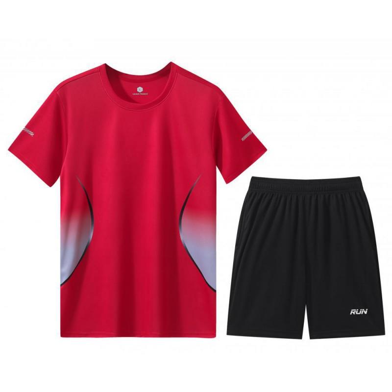 Men Women Sportswear Set Quick Dry Running Gym Tennis Badminton Cycling Short Sleeve T-Shirt Shorts