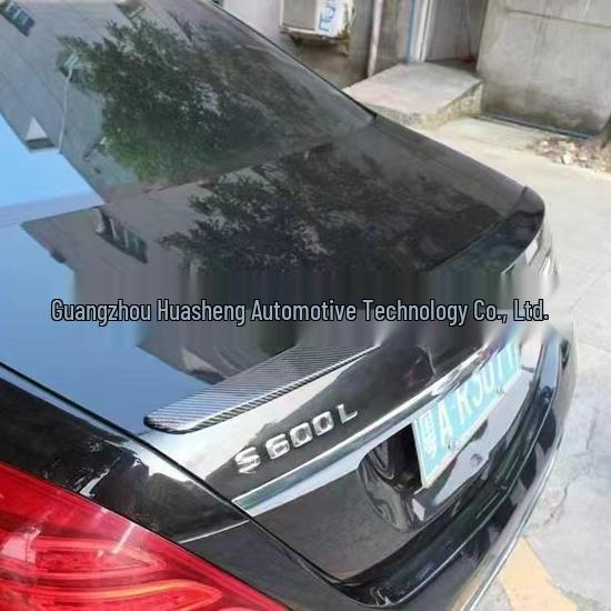 Carbon Fiber Rear Wing Spoiler for 15-21 Mercedes-Benz S-Class W222, S63 Style, Brabus Design