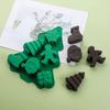 Рождественские Формы для Конфет Силиконовые 6-гнездные Силиконовый Кухонный Инструмент для Выпечки 3D Снежинка Елка Санта Формы для Топпера Капкейка Мусса