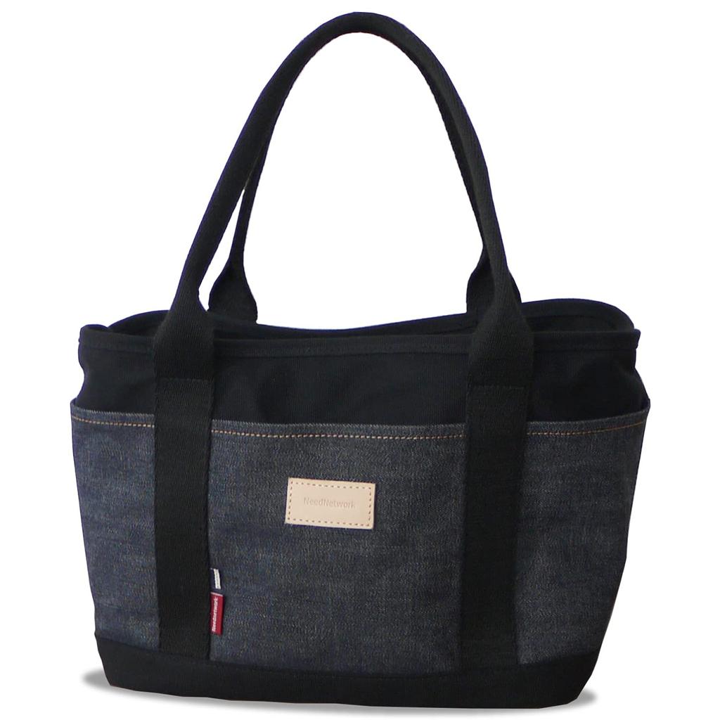 Okayama Denim Mini Tote Bag Canvas Freestanding Lunch Mom Bag Bag Mini [Need Network] Women's Men's 3-Divider Mother's