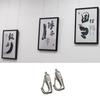 Pack of 10 Adjustable Gallery Hooks Heavy Duty Metal Picture Hangers for Wire Systems Artwork Display Accessories