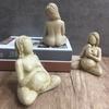 Pregnant Statue Imitation Clay Decorative Figurines Pregnancy Trilogy Woman Pregnancy Mud Sculpture Home Decor Gift for Mother
