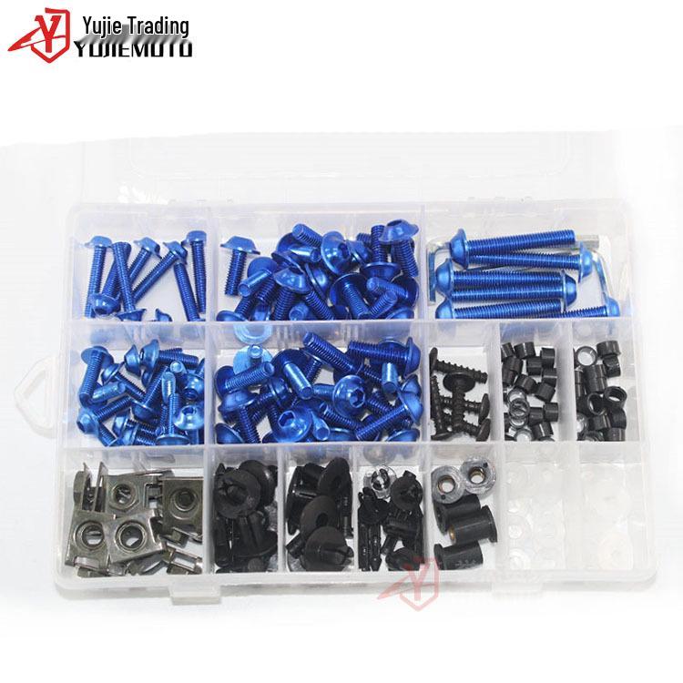 BMW Motorcycle Universal Fairing Windshield Bolt Kit - Multi-color Screws