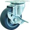 TRUSCO TYS Series Swivel SP with Elastomer Case of 2 Wheels, 65mm, TYSELB-65,