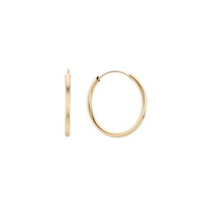 Базовые серьги-кольца из 14-каратного золота LOFJ3038G