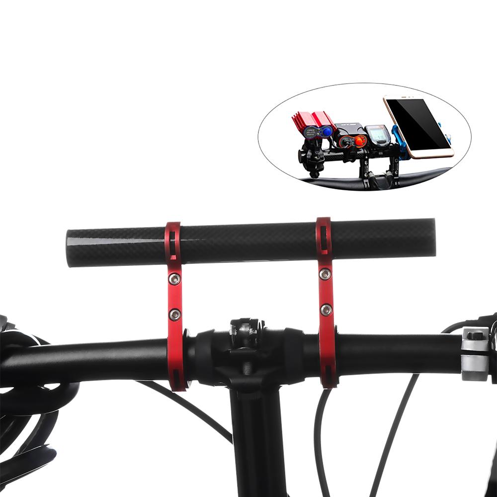 Fashion Lamp Mount Bicycle Double Tube Bracket Bike Handlebar Extender Fiber Aluminum Alloy
