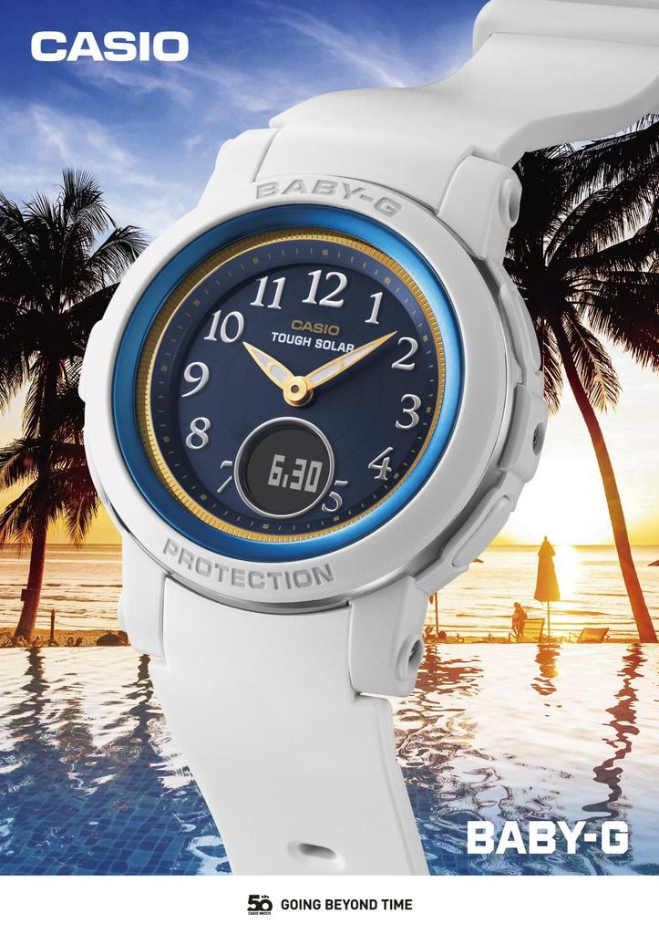 Часы Baby Gee [Casio] Часы CASIO 50TH ANNIVERSARY Модель BGA-S290SS-2AJR Белый