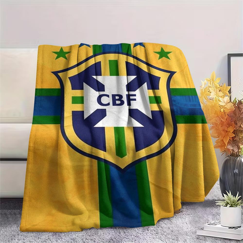 1Pc Chesterfield F.C Print Flannel Blanket, High quality Comfortable for All Seasons, Home Decor, Warmth and Comfort, Perfect for Christmas GiftS