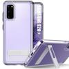 TPU Case for Samsung Galaxy S20+ - S20 Plus Shockproof Protection Transparent with Silver Stand