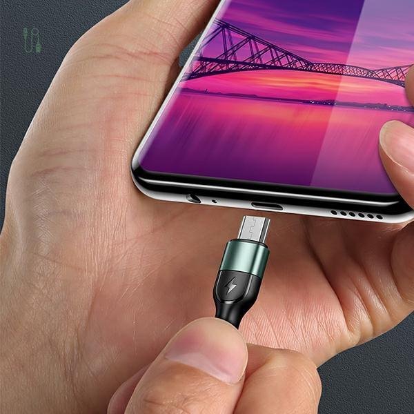 Kabel micro USB USAMS 1m Szybkie ładowanie Zielony