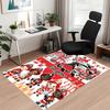 Custom Name fire truck Printed Carpet, for Office Chair Living Room Bedroom Kitchen Room Decor Gifts.