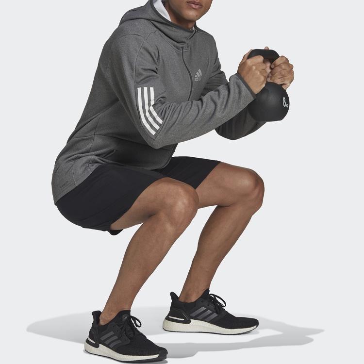 Adidas Jackets Men's Gray Hooded Moderate Other HC3061
