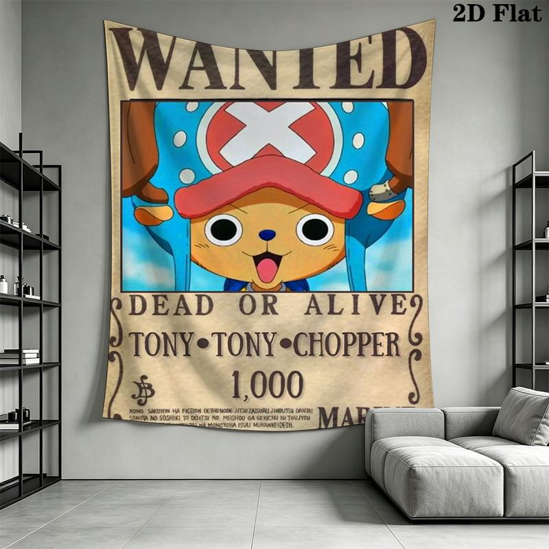 Poster Monkey D Luffy Tapestry Background Cloth Wallmounted Home Decor Work Of Art Soft