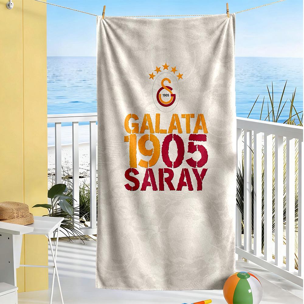 Galatasaray Beach Towel Super Soft Microfiber Quickdry Fabric Comfortable Lightweight