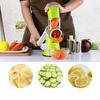 Stainless Steel Manual Rotary Vegetable Slicer Manual Rotary Kitchen Chopper  Home Cooking