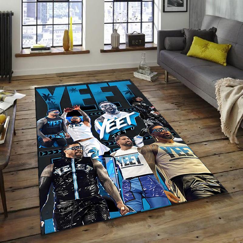 1pc JEY USO YEET2 Design Area Rug - Non-Slip, Soft & Cozy Floor Mat for Living Room, Bedroom, Office - Indoor/Outdoor Decorative Carpet