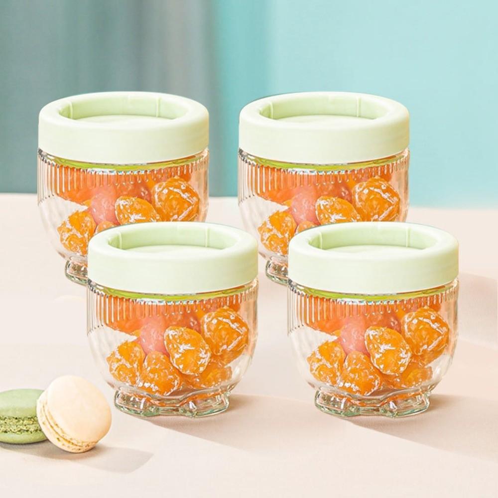 Герметичная стеклянная банка Прозрачные стеклянные банки для хранения Новый контейнер для конфет для закусок