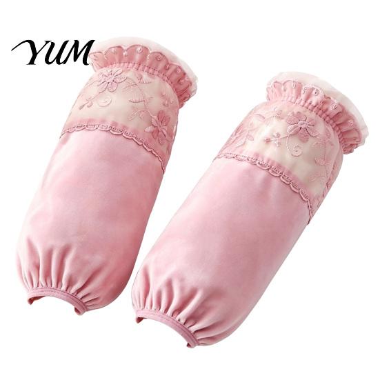 Reusable Sleeve Covers for Housework Stain Resistant Lace Sleeves Women, Elastic Arm Protectors Kitchen Protective Clothing Cuffs And Office