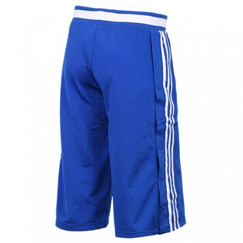 adidas Дышащие свободные простые повседневные укороченные брюки женские низ синего цвета CV9598