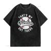 Baseball Grandpa T Shirt That s My Grandson Out There vintage Washed Soft Stylish fashion graphic Unisex Breathable Comfortable