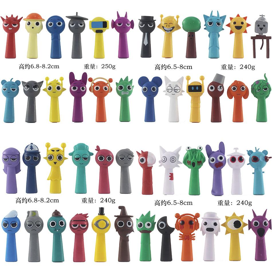 Забавная фигурка Sprunky Фигурка Фигурка Игрушка ПВХ Игра Sprunki Фигурки Действия и Игрушки Коллекция Прочная Идеальный Подарок