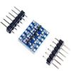 Plastic&Metal 4 channel Pin Header Blue/Green Bi-Directional Module  for IIC UART SPI