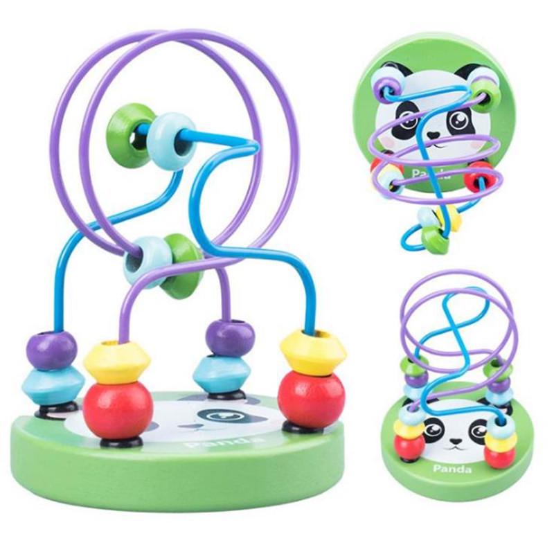 Animal Wooden Bead Maze Puzzle Toy for Early Childhood Education