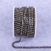 Glass Crystal Rhinestones Chain Sew on Trimming Colorful Rhinestone Chains for Dress Decoration