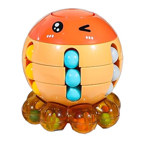 Cube Toy Octopus Shape Smooth Rotation Fidget Spinner Fall-Resistant Portable Kids Adults Stress Relief Toy Intelligence Puzzle
