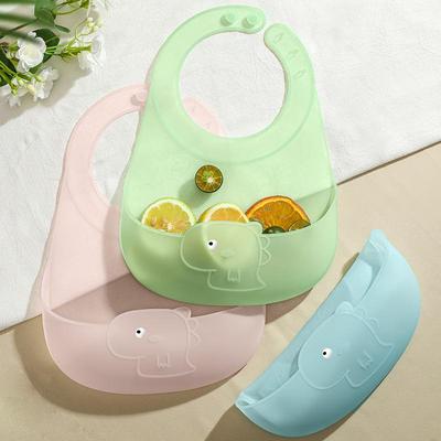 Легкие детские нагрудники Mom&Pea, силиконовые, не содержат бисфенола А, синий, розовый, зеленый, YQ0103