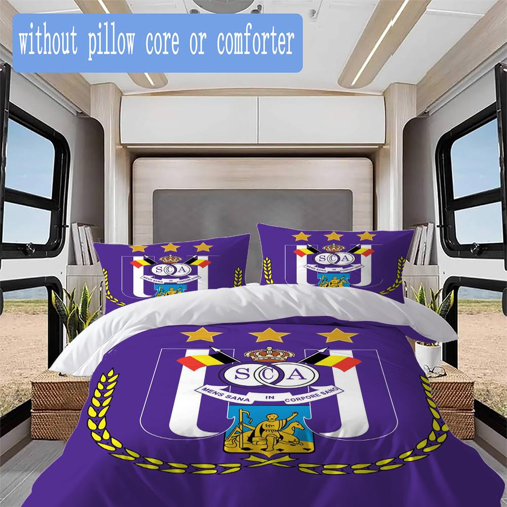 Anderlecht pattern Pattern Bedding,Quilt Set Quilt Cover Pillowcase Home Birthday Gift (1*duvet cover+2*pillowcase,without core)XSJT0917028