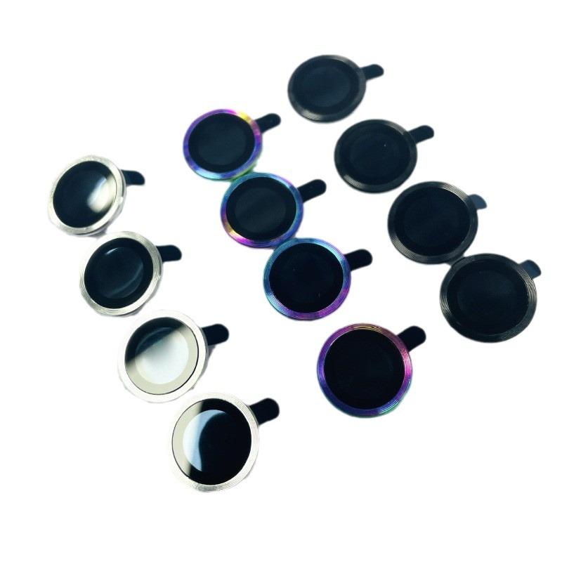 Цветное / черное металлическое кольцо + защитная пленка из закаленного стекла для объектива Xiaomi POCO X7 / X7 Pro, прозрачная стеклянная пленка для камеры