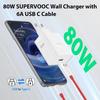 Xiaomi 80W EU Super Fast Charger For OnePlus 10 Pro 11 12 13 13T Nord CE 2 3 Lite 4 5 N300 OPPO Realme Type C USB Flash Charging Cable
