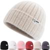 New Style Kpop Style Hat Faux Fur Beanie Hat Sweet Winters For Women Keep Warm Dandy Hats For Girl Outdoor Streetwear Knit Cap