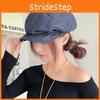 Color Simple Solid Pleated Design Women Casual Summer Sun Shading Denim Beret