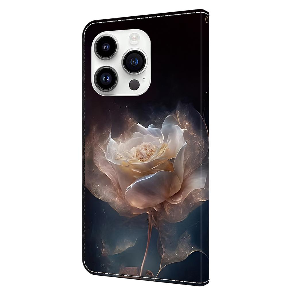 Чехол для iPhone 14 Pro с узором, откидная обложка-кошелек из искусственной кожи