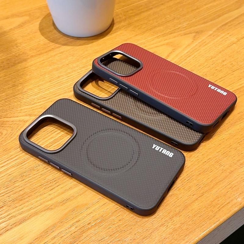 Для Oppo Reno15/ Reno15 Pro/Reno15 Pro Max Чехол Магнитный Углеродное Волокно ПУ Кожаная Накладка Защитная Металлическая Кнопка Объектива Мягкая Крышка
