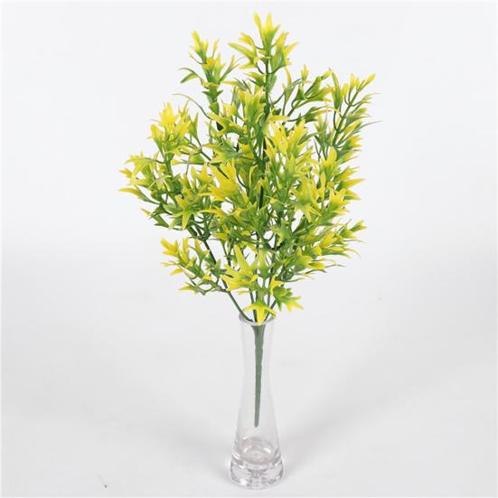 1 букет, искусственная маленькая пилообразная трава, искусственное растение, домашний отель, свадебный декор