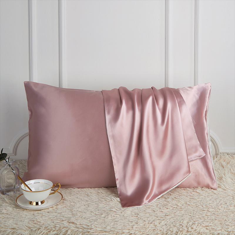 100% Natural Mulberry Silk Pillowcase designed for Hair and Skin - Front in Pure Silk and Back in Breathable Lyocell Fiber 1 Pack