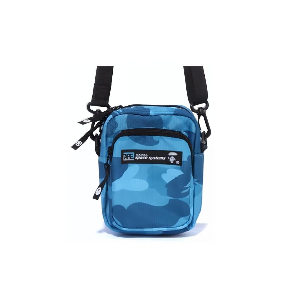 BAPE Мини-сумка через плечо Honeycomb Camo Серая Мужская Уличная одежда 1J30-190-006