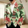 Мужская вельветовая одежда в стиле business casual с рождественским принтом для праздничных вечеринок и торжественных случаев