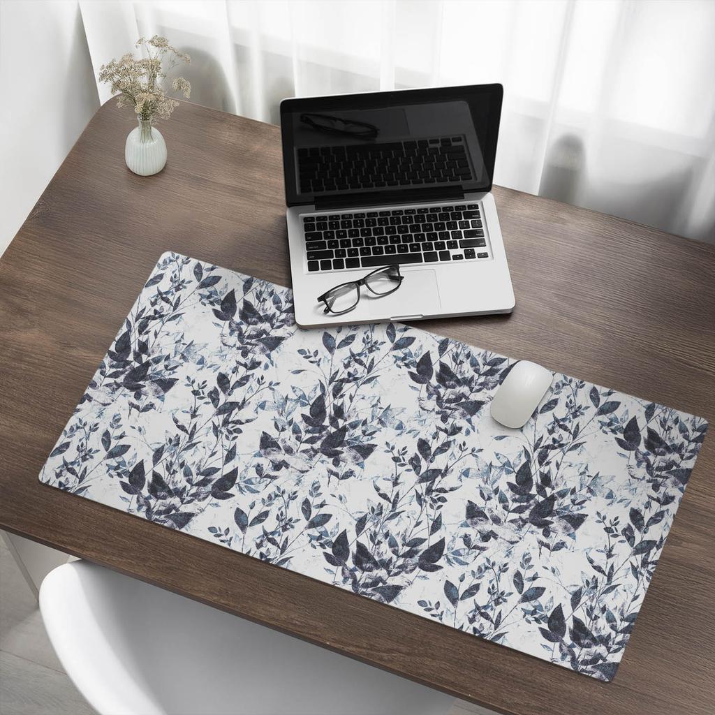 Mata Dekoracyjna Pod Laptopa Na Biurko Roślinny Wzór Vintage 100X50 Cm