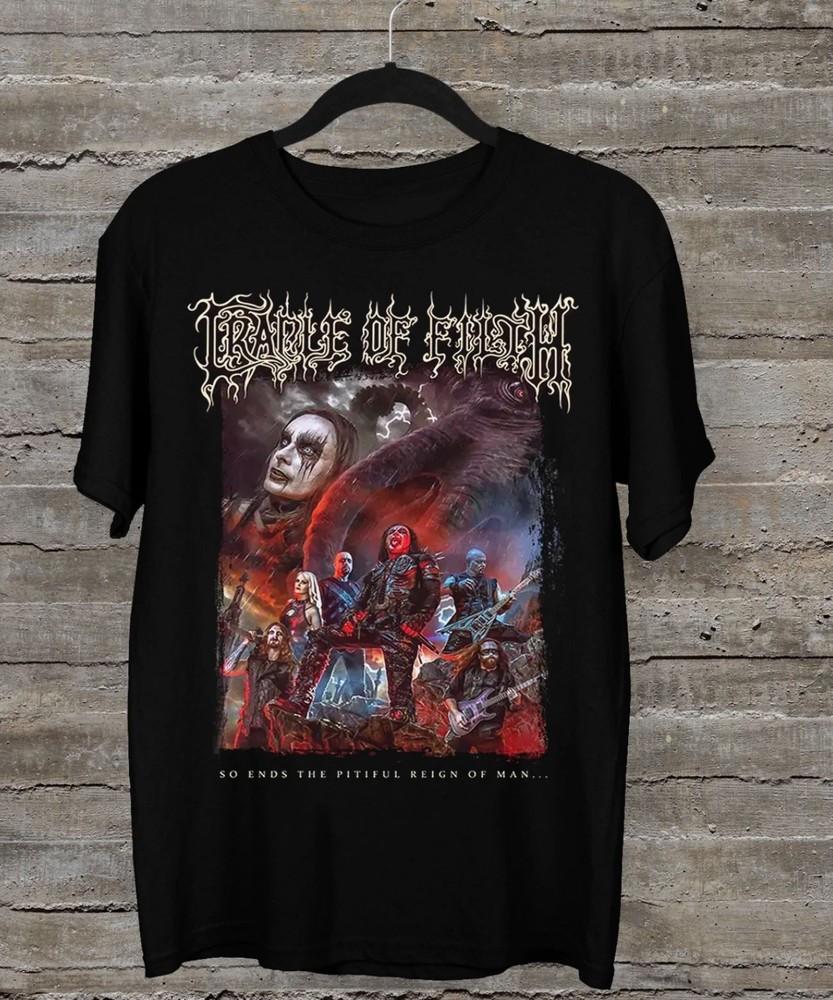 NEW Cradle Of Filth Horror Poster Euro Tour Black All Size S-5XL Shirt Unisex T-Shirt