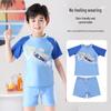 2025 New Boys' Two-Piece Swimsuit for Teens and Students: Middle and Large Sizes