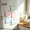 Journaling Supplies Striped Planning Sticky Notepads, Task Memo Pads, Removable To Do List Notepad Self-Adhesive Note Paper for Daily To-Do Lists And