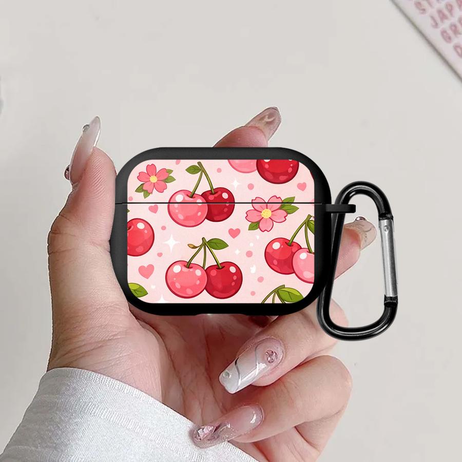 Чехол для наушников Cover Case Для Airpods 1 3 Pro Pro3 4 Pro2 2 Розовые Вишни