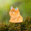5Pcs Frog Ornaments Vivid Image  Resin Miniature Landscape Ornament Colorful Glow-in-the-Dark Frog Home Supplies