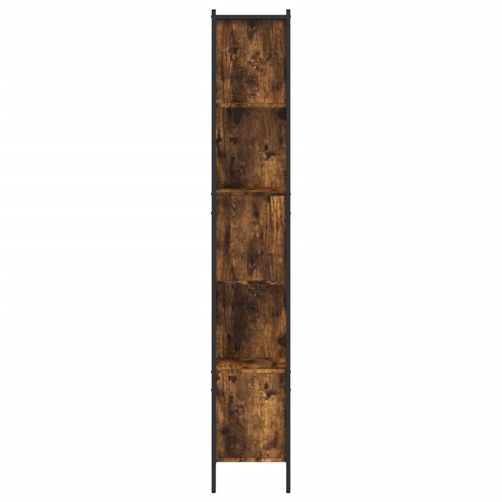 Bookshelf Smoked Oak 102x28x172 cm Engineered Wood