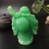 Glowing Laughing Buddha Statue Sculpture Man-made Jade Stone Home Decoration Feng Shui Lucky Maitreya Buddha Statues Figurines